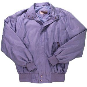 Members Only Blue Bomber Jacket Retro 80s Look